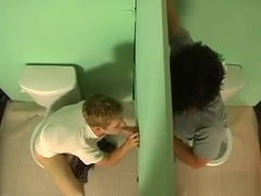 Twinks Fuck in Public Bathroom