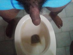 Asian porn sexy boy peeing in bathroom afternoon sex
