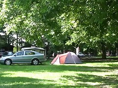 Camping gets down and dirty with fisting blowjob and deep erotic fucking