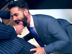 Deepthroating his huge cock and eating out his asshole