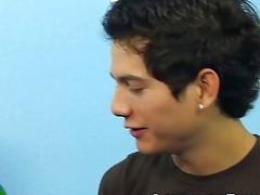 Cute twinks doggystyle drilling after BJ