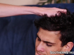 Twink cutie gets on top and takes dick in his tight butthole