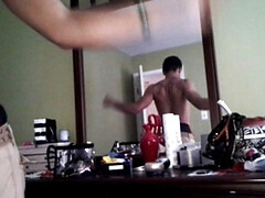 Young Cute Boy Flexes and Masturbates for daddy