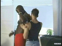 Black Muscle Daddy Bobby Blake & White twink Christopher youthfull bi-racial