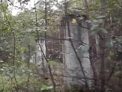 Randon Strait playing with rubber doll