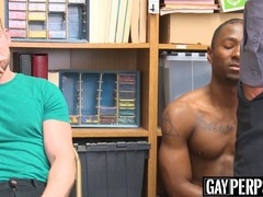 Two troublemakers double team to satisfy a security guard