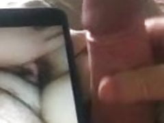 Stranger masturbating to video of me fucking wife