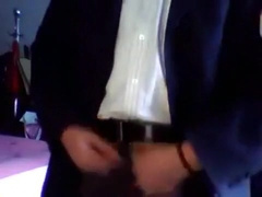 Chinese refined dad jerks off