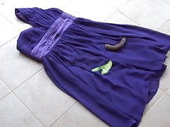 crush fruits on purple 2 dress
