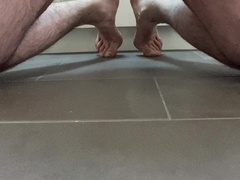 Mushy to rigid uncircumcised boner and a hasty jack