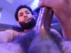 Jerking off, smoking masturbation, jizm
