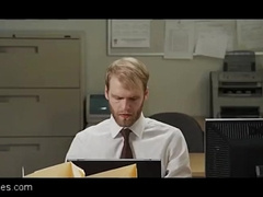 Foreclosure: Dudes Works in Office with Bare Employees