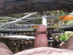 Foreskin Cock torture bicycle