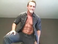 frat bro strips and strokes on cam