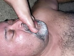 Getting my toes sucked
