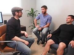 Couple therapist hypnotizes and manipulates two boyfriends
