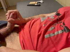 Jerk off, caught, jerking