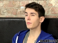 Alexis Tivoli grips his good-sized cock and wanks it off solo