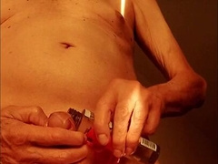 Bare With A Pinkish Panty And My Hard-On