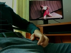 Boy edges dick until cumshot masturbates teasing