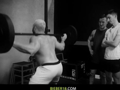 Homosexual three-way gig with Derek Kage,Kane Fox and Derek Bolt