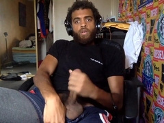 Home Office Hairy Jerk Off In Long Johns Sexy Stud Burst Load All Over Hairy Pube - Rock Mercury