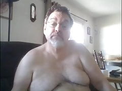 Daddy strokes on cam