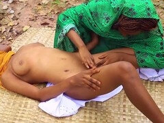 Slim Arab teen enjoys outdoor tribbing session at FapHouse