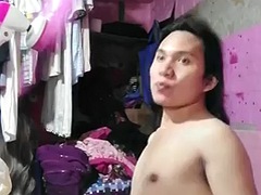 Leie, Grosser schwanz, Spermaladung, Filipina, Hardcore, Masturbation, Reif, Transfrau