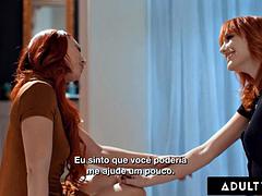 Grote mammen, Lesbisch, Likken, Portugees, Realiteit, Roodharige vrouw, Geschoren, Tieten likken