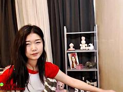 Amateur, Asiático, Chica, Tetas grandes, Coreano, Masturbación, Solo, Tetas