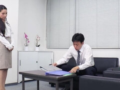 アジア人, 茶髪の, 指いじり, フルムービー, 日本人, 淫乱熟女, 母, オフィス