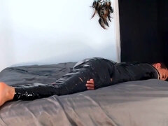 緊縛, フェラチオ, ボンデージ, 茶髪の, 巨乳な, 古典, カワイイ, 一人