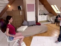 Girl's vagina is ready for penetration and fucker wastes no time