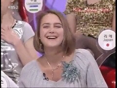 Korean interracial, cuckold blowjob, big cumshot