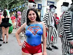 Amateur, Despelote, Grupo, Tetas naturales, Desnudo, Nudista, Adolescente, Tetas