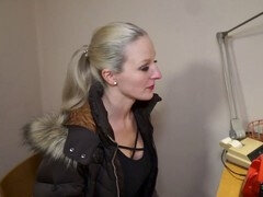 Kinky blonde office slut Blanche Bradburry gets pounded hard in every hole by her horny boss Cam Angel