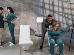 Nana, Grosse bite, Gros seins, Blonde, Sucer une bite, Époux mari, Réalité, Rugueux