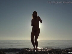 Leie, Erstaunlich, Strand, Erotisch, Nackt, Nackt, Im freien, Titten