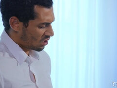 美女, デカチン, フェラチオ, ボンデージ, なめる, 裸, ピアス, タトゥー