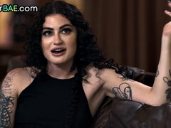 Skinny babe bouncing on BBC