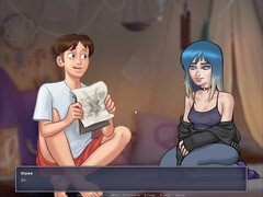 フェラチオ, 車, 大学生, 淫乱熟女, 裸, ロシア人, 義母, オッパイの