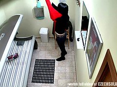 Leie, Tschechisch, Fingern, Hd, Öffentlich, Muschi, Solo, Spanner