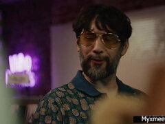 Savor Chanel Camryn's intense interview with a daring backside twist