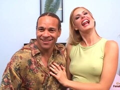 Deviant husband enjoys watching as Chris Dano has his way with his captivating platinum-blonde wife Darryl Hanah