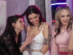 Leah Gotti and Alex Coal seduce Lilly Bell and Nova Flame