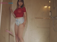 Brunette brune, Couche culotte, Gode, Fétiche, Hd, Chatte, Solo, Jouets