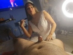 18 años, Amateur, Engañando, Pareja, Primo, Vestido, Uniforme, Boda