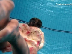 Underwater Show featuring girlie's brunette action