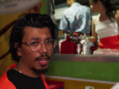 Mamada, Morena, Natural, Al aire libre, Público